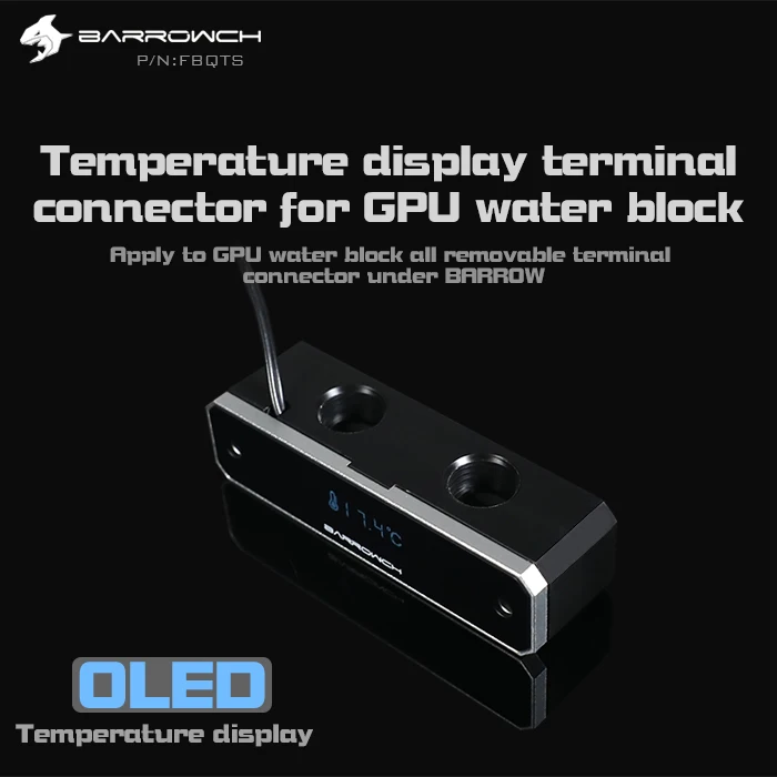 OLED цифровой дисплей измеритель температуры воды используйте для адаптера GPU Block