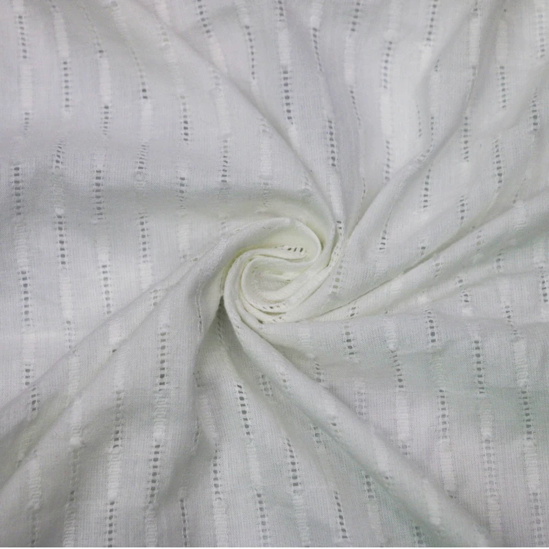 

100cm*135cm Soft thin Jacquard Fabric Cotton Textile For Shirt