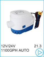 350GPH mini boat bilge pump 12v bilge pump 12 v 24v kayak rule water electric dc 350 gph volt manual marine pressure