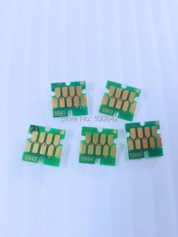 

YOTAT 1set Cartridge chip T6941 T6942 T6943 T6944 T6945 for Epson SureColor T3000 T5000 T7000 T3070 T5070 T7070