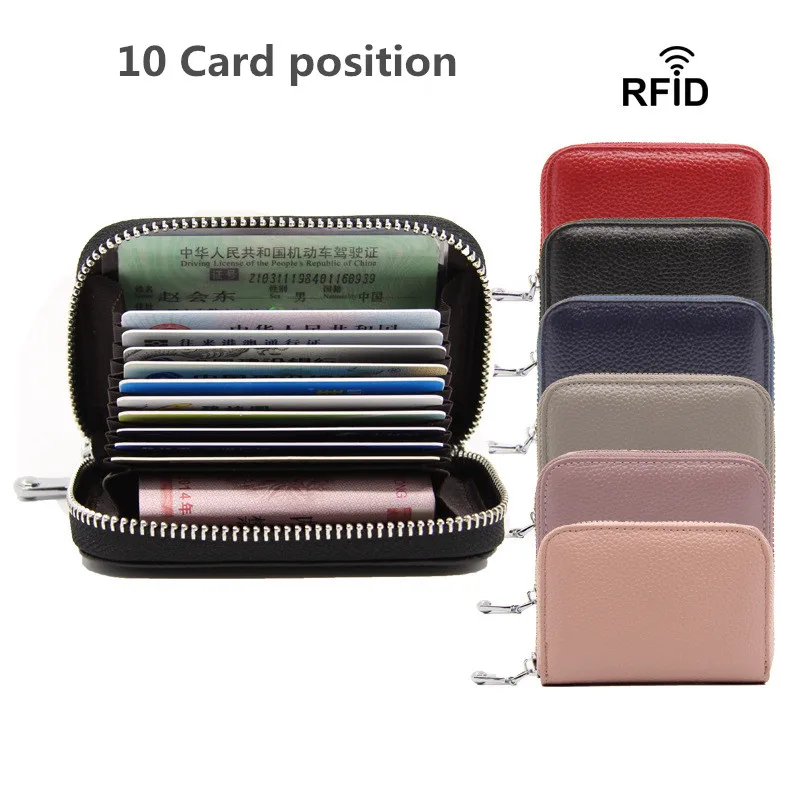 COOSKIN бренд первый слой кожа орган карты сумка женская мужская RFID Противоугонная
