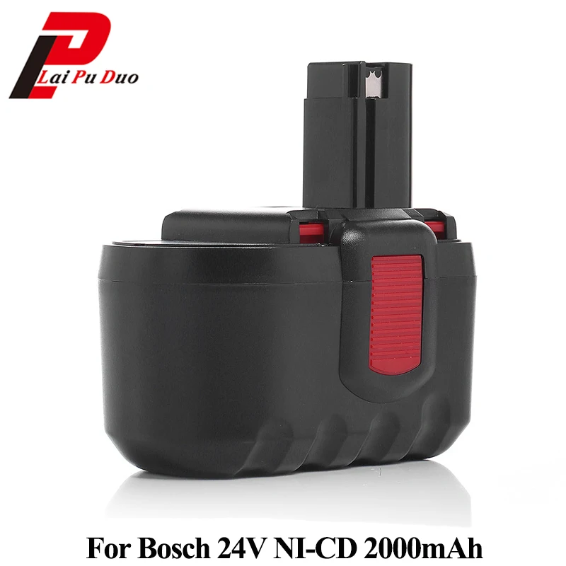 

For Bosch 24V Ni-CD 2.0Ah Power Tool Battery:12524,GKG24V,BH24VF,2607335279,BH-2424,2607335445,125-2411524,SAW24V,2607335509