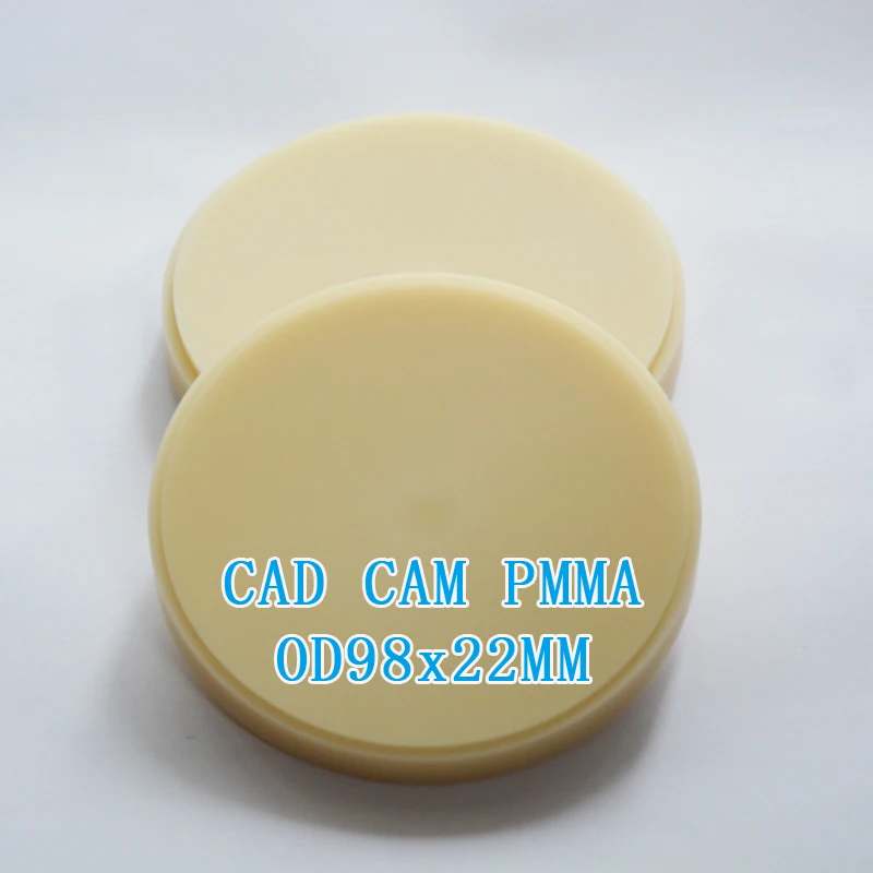 Pmma em Branco para Dental Crown e Pontes Lote Disco Moagem Cad Cam Dental Temporária 7 Pçs - 98*10mm 8 7 pçs lote 98*10mm disco moagem CAD