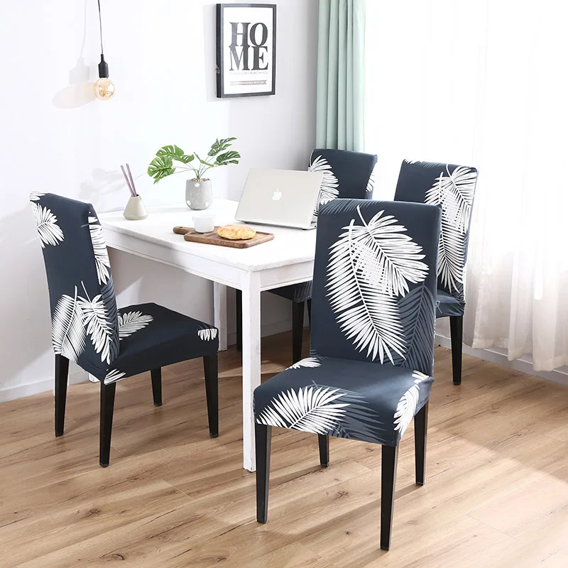 Chair Cover Spandex Removable Seat Cover for Office Dining Room Weddings Party Banquet Universal Size 1/2/4/6PC housse de chaise