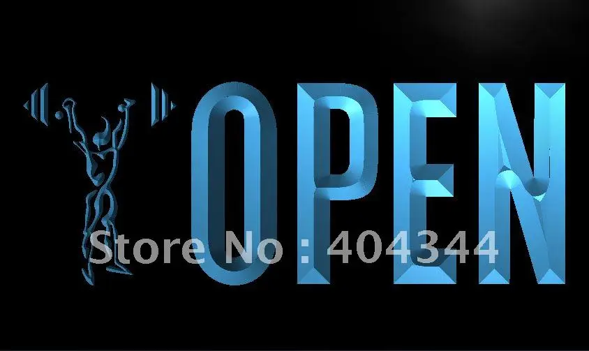 

LK801- OPEN Weight Train Gym Sport LED Neon Light Sign