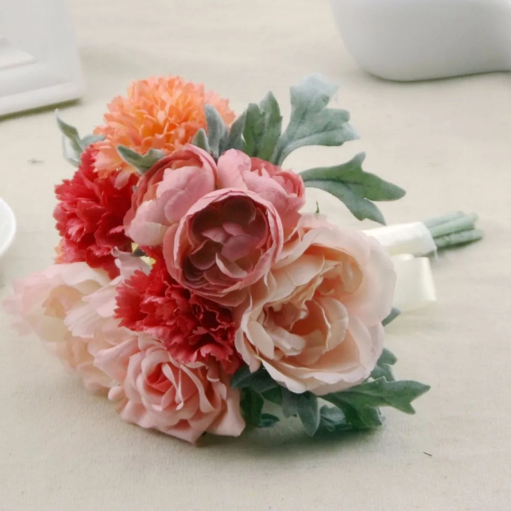 Wedding Bouquet Artificial flowers Home Decoration Artificial Bouquet Handmade Artificial