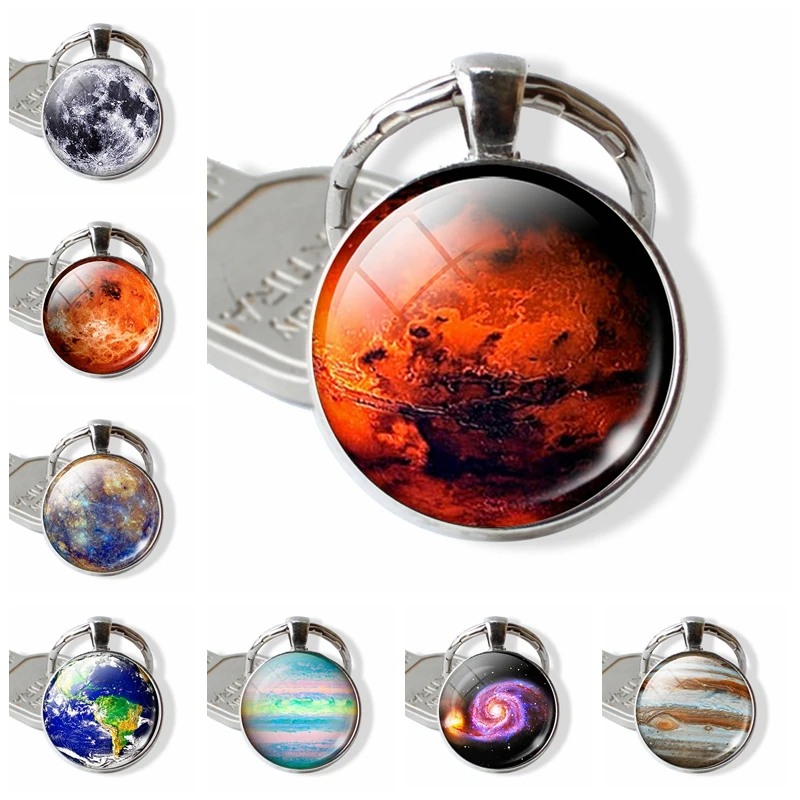 

Mars Pendant Mars Keychains Mars Jewelry Galaxy Universe Space Planet Key Chains Christmas Gift for men