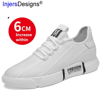 

Sneakers Men Casual Shoes Height Increase Within Footwear Soft Tenis Masculino Trainers New Fashion breathable Walking Shoes Men