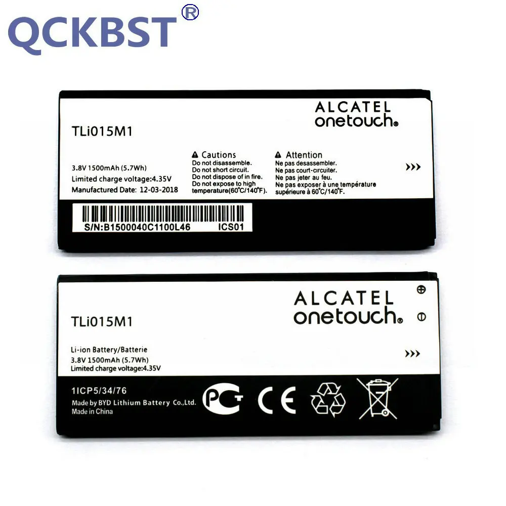 

QCKBST Tli015M1 1500mAh Battery for Alcatel One Touch Pixi 4 4034A PIXI 4 4034A 4034X 4034F 4034D phone+tracking Code