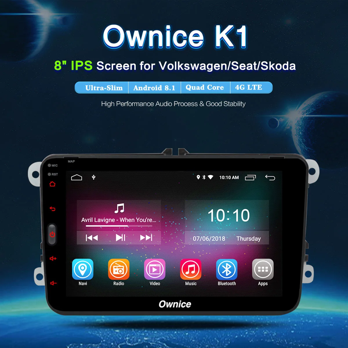 Cheap K1 android 8.1 Car Multimedia GPS Navi Autoradio Intelligent System For Volkswagen Skoda/Octavia/Fabia/Rapid/Yeti/Superb/VW/Seat 2 Cheap K1 android 8.1 Car Multimedia GPS Navi Autoradio Intelligent System For Volkswagen Skoda/Octavia/Fabia/Rapid/Yeti/Superb/VW/Seat 2