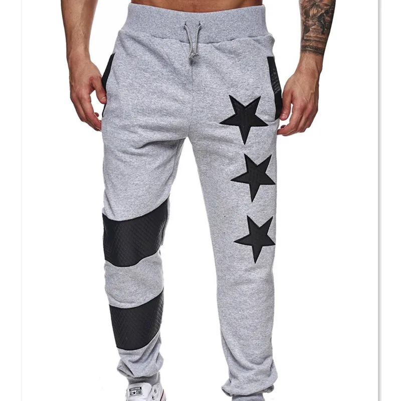 

Men's Sweatpants Five-pointed Star Design Pants Trousers for Men Joggers Pant Pantalon Hombre Men Pants Hip Hop Streetwear