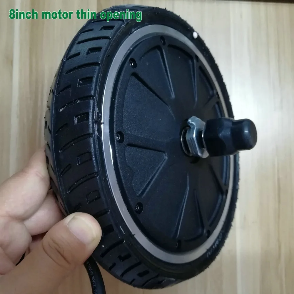 Cheap 8inch BLDC hub motor gearless with tyre 24v36v 180w-400w for electric scooter ebicycle MTB lithium Folding bike motorcycle 2