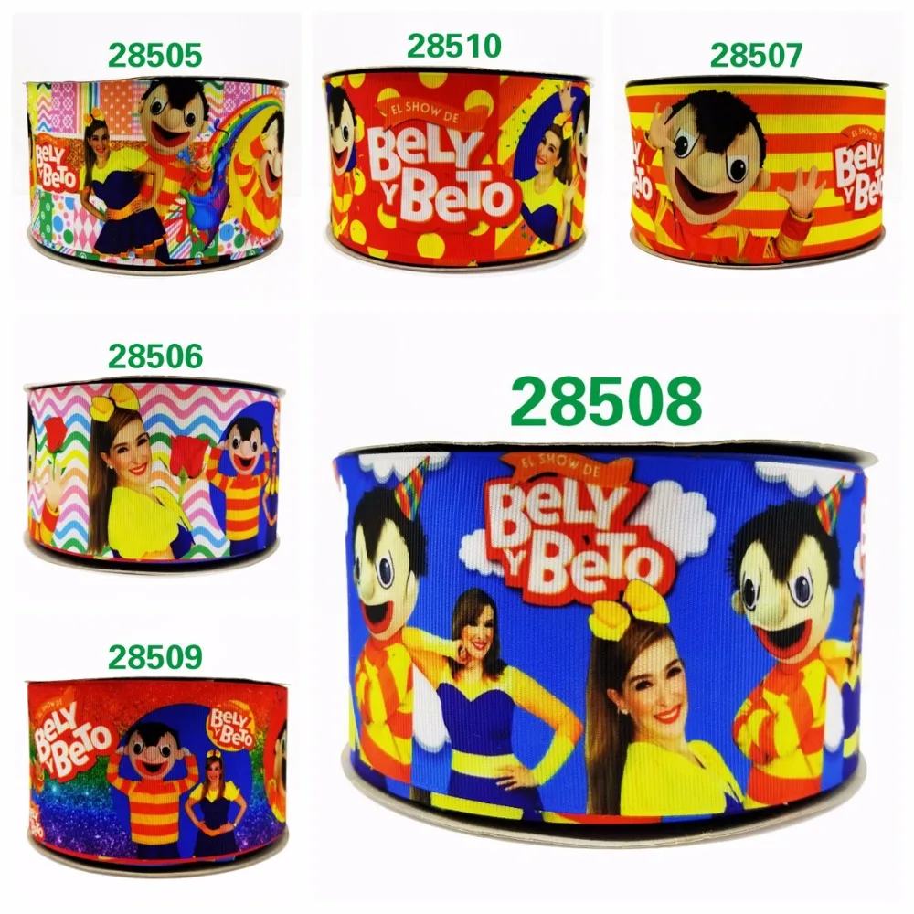 

Free shipping 50 yard per size cartoon ribbon printed grosgrain ribbon 28510