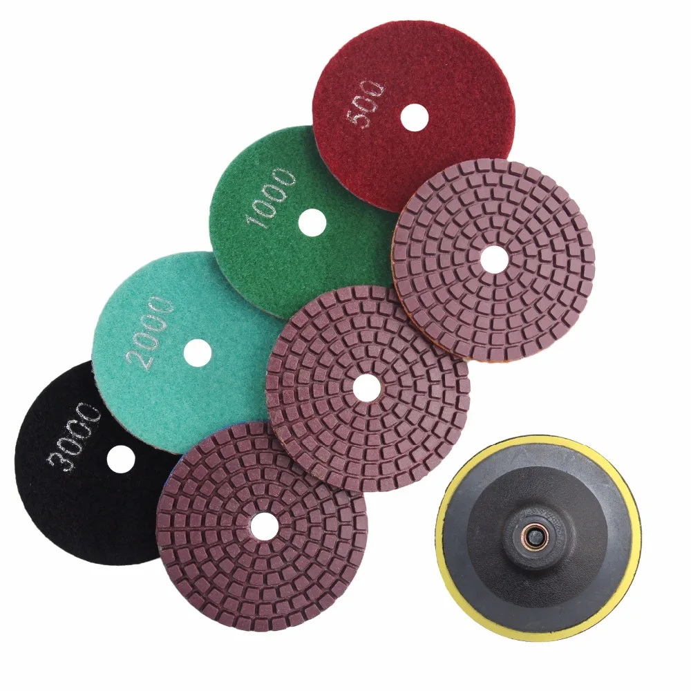 80 Mm Flexible Abrasive Pad For Stone Diamond Grinding Disc Wet Polishing Buffing Pad Granite