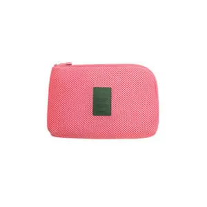 Дизайн Для мужчин и Для женщин Путешествия Цифровое зарядное устройство Органайзер для сумки нейлоновая сетка мешок застежки-молнии, аксессуары для путешествий - Цвет: pink