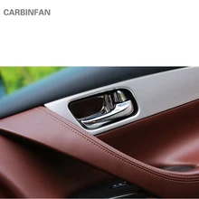 Интерьерные аксессуары для infiniti QX50 QX70 FX35 QX80 EX G дверная чаша наклейка ручка Чаша Защитная крышка отделка B12