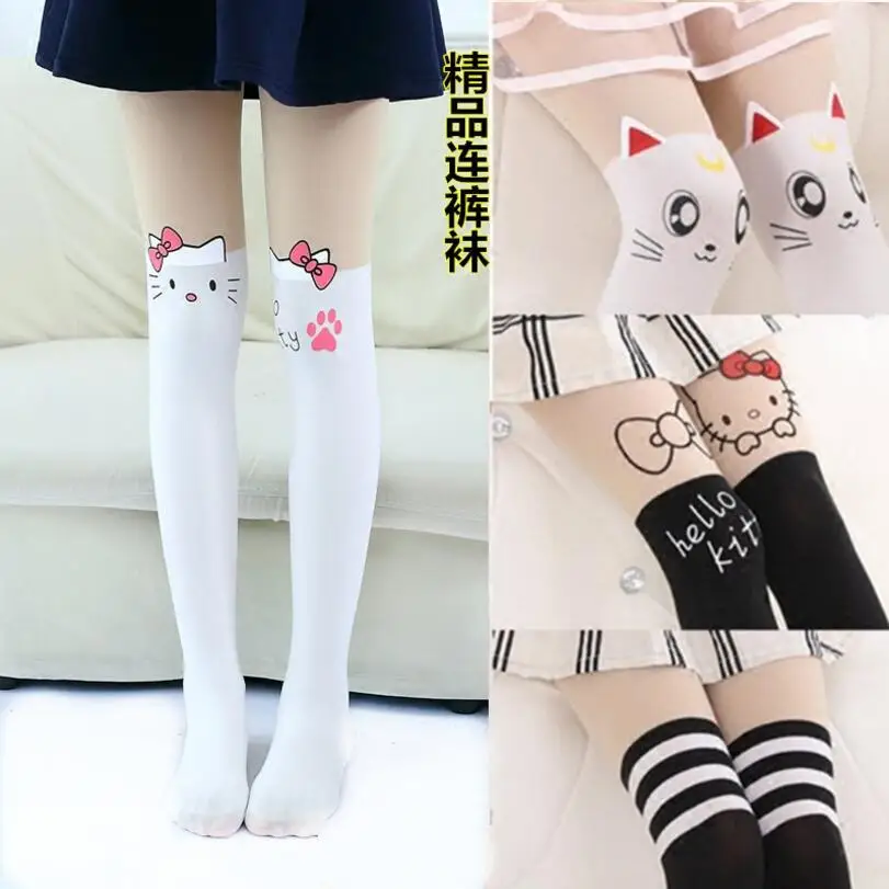 

Child girl tights cat pantyhose girl dance stocking cartoon child stocking spring summer children girl Ballet pantyhose clothing