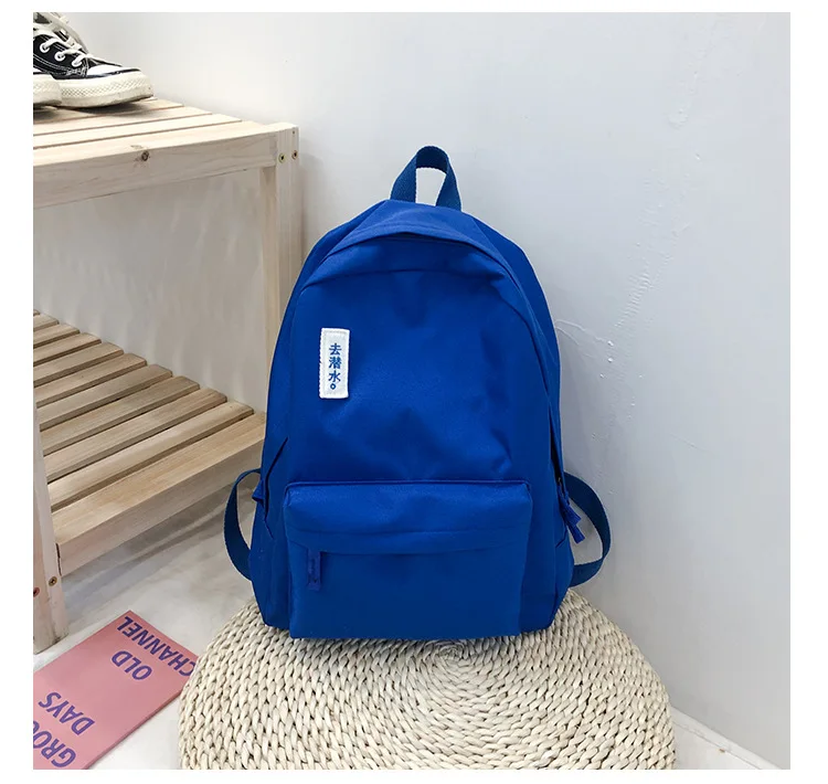 Японский Корейский девушки рюкзак Solid Oxford Back Pack Для женщин школьников сумки Повседневное молодежи Backbag Рюкзак Mochila 2019 Новый