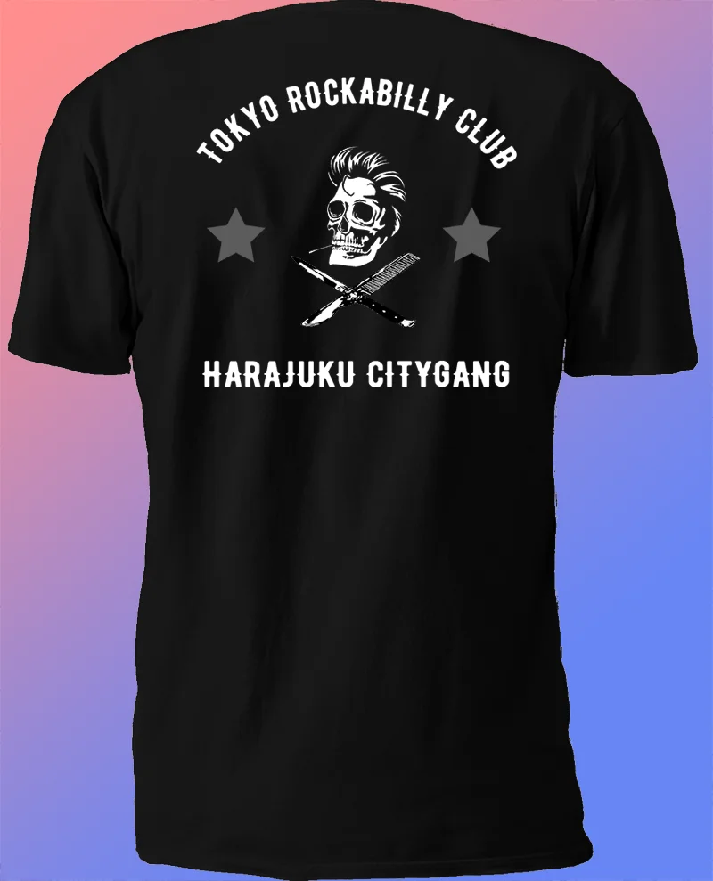 Стильные модные мужские футболки Bosozoku Specter Tokyo Rockabilly ЯПОНСКИЕ ВИНТАЖНЫЕ