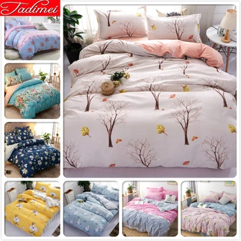 

New Autumn Winter Quilt Duvet Cover 3/4 pcs Bedding Set Adult Kids Single Twin Queen King Big Size Bedspreads Bed Linen Bedlinen