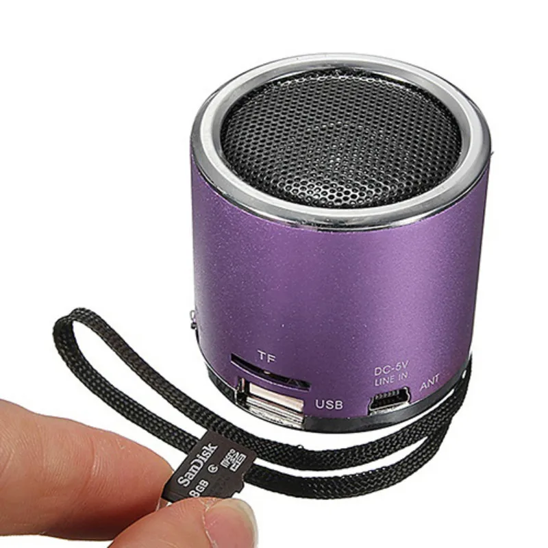 

Portable Mini Speaker Amplifier FM Radio USB Micro SD TF Card MP3 Player
