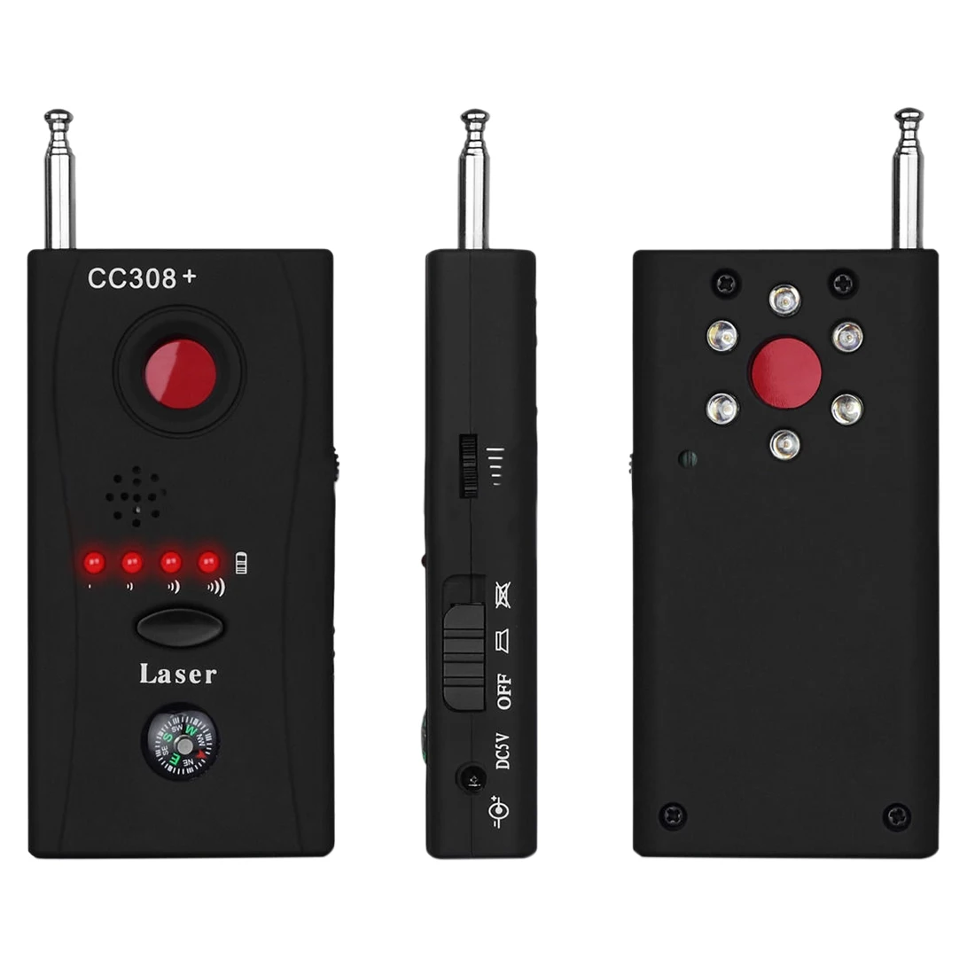 MOOL анти-шпионский сигнал ошибка RF детектор Объектив камеры GSM устройство Tracer Finder