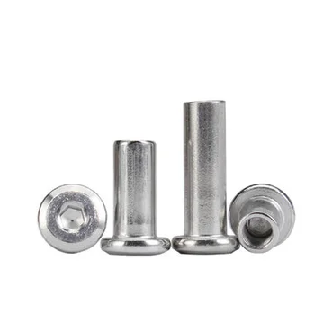 

3pcs M8 Pair lock Connecting furniture screw Allen screws Knocking on the hexagonal female nail stainless steel Plywood inverted