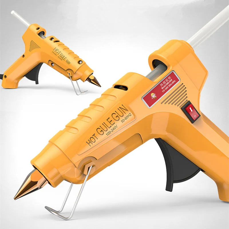 

100w Hot Melt Glue Gun Temperature Repair Kit diy Tools with 1 Pcs Glue Sticks powerful tool copper nozzle Thermo Mini Guns