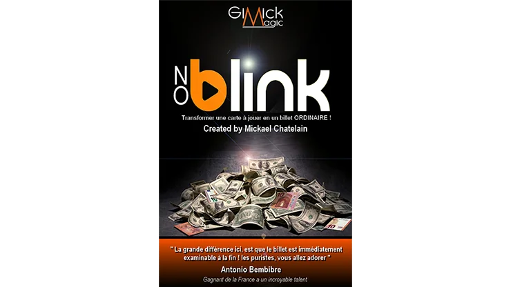 NO BLINK by Mickael Chatelain(Gimmick and Online Instructions) Close Up Magic Tricks Illusions Magician Toys Card | Игрушки и хобби