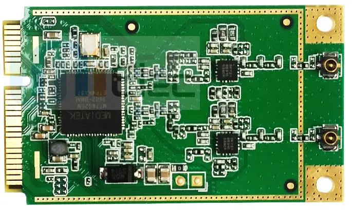 Mt7602e MTK minipcie 11/B/G/N 300 Мбит/с двойной антенны WI-FI u7602e-f1