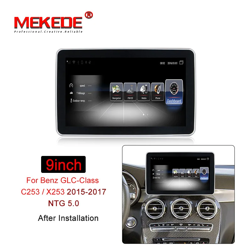 

HD Android 7.1 3+32G Car Radio GPS Navigation WiFi Bluetooth Head Unit Screen for MERCEDES BENZ C GLC X253 W205 S205 2015-2017
