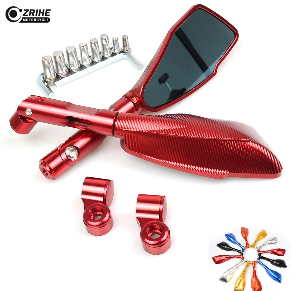 Motorcycle Rearview Mirrors Glass Rear View Side Mirror accessories For ducati monster M620 monster M750 M750IE M900 ZR800