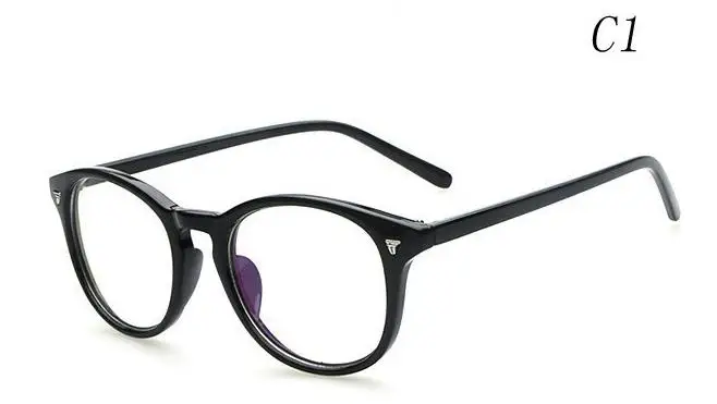 Горячая новинка полный обод винтажные очки оправа для мужчин и женщин Близорукость очки модная оправа для очков простые зеркальные очки Armacao - Цвет оправы: C1