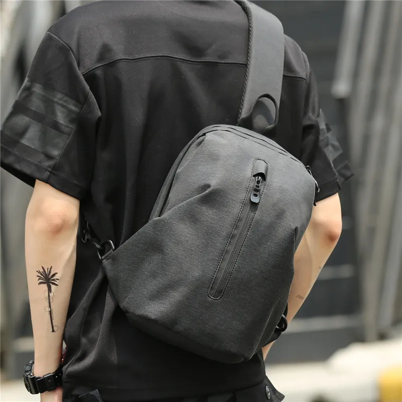 Bolsa de Viagem à Prova Homens Peito Bolsas Crossbody Sling d’ Água Oxford Travesseiro Escritório Trabalhador Jovens Telefone Bolso Estilo Preppy