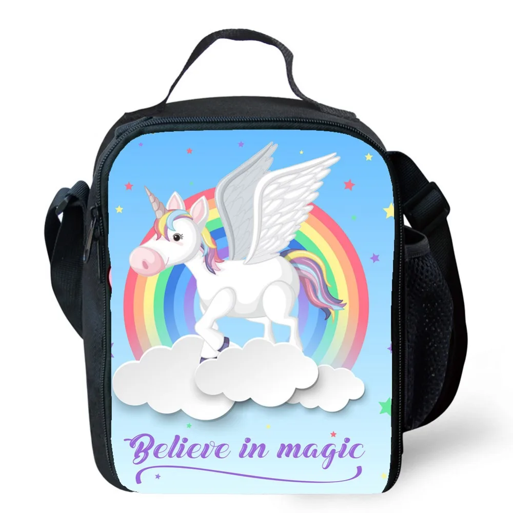 Hello Unicorn Lunch Bag Oxford Food Preservation Organizer Picnic Lunch Bags Fresh Fruit Insulation Pouch Cooler for Kids girls (7)