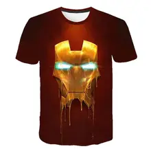 Мстители 4 Железный человек 3D печать футболка для мужчин/женщин супергерой футболка одежда для фитнеса мужские топы футболка мужская