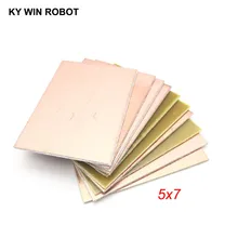 10 шт. FR4 PCB односторонняя медная плакированная пластина DIY PCB комплект ламинированная печатная плата 5x7 см