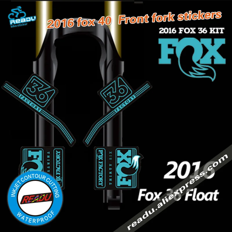 

2016 fox factory 36 front fork stickers for mountain bicycle race cycling dirt decals