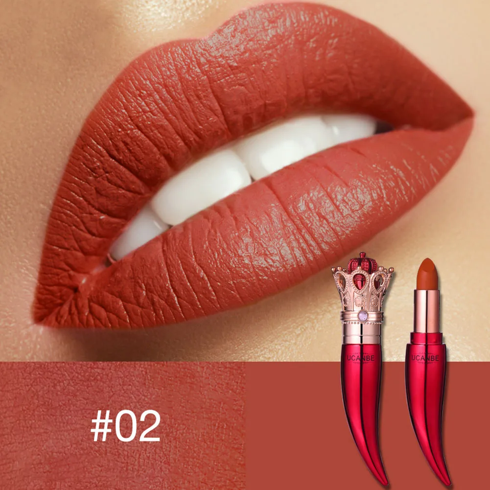 Лучшая губная помада долговечный Матовый Стиль королевы Макияж Косметический Портативный Мода для женщин QQ99 - Цвет: 2