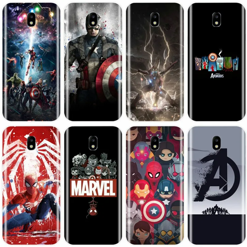 

Marvel Avengers Heros Phone Case For Samsung Galaxy J5 J7 2016 J7PLUS J3 J5 J7 2017 J3 J4 J6 J7 J8 2018 J3PRO Cover