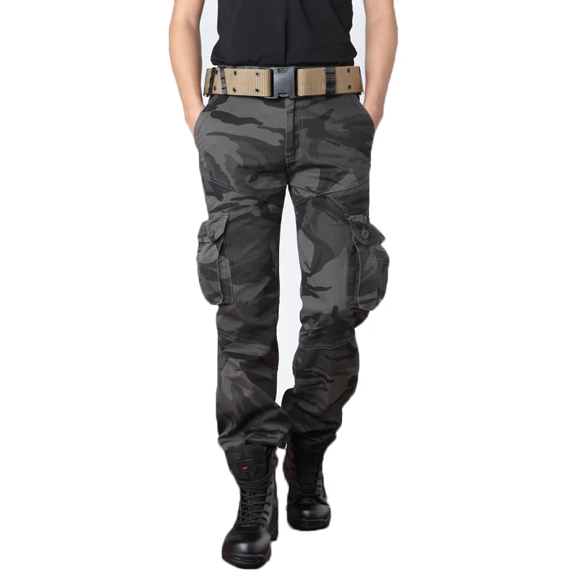 

2019 Men Casual Camouflage Trousers Military Tactical Pants Joggers Men Cargo Pants Army Pants Streetwear Track Pants Plus Size