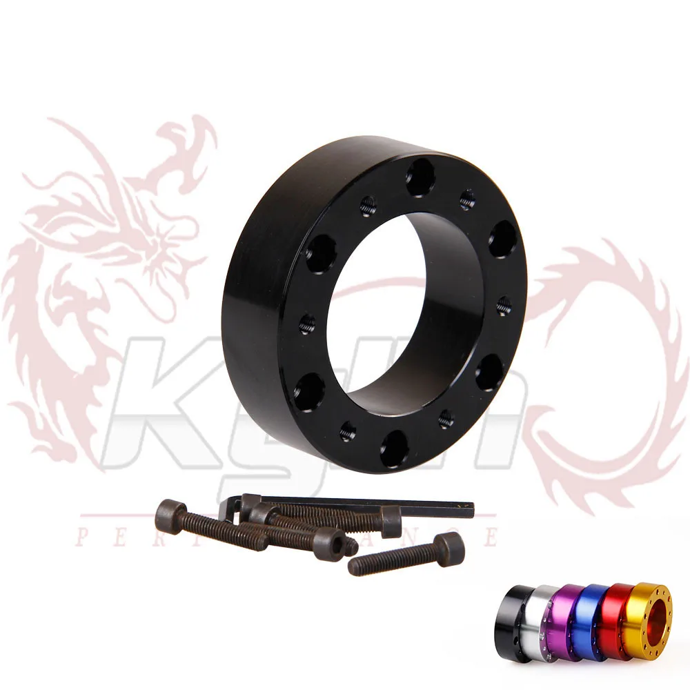 KYLIN STORE New Black Aftermarket Aluminium Steering Wheel steering