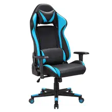 Gaming Office Leathe Executive Chair Swivel Computer Chair With Lumbar Support and Rocker Headrest and Seat Height Adjustment