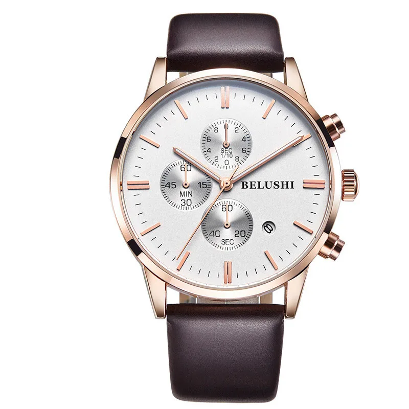 Business high-end men's sports watch quartz watch waterproof multi-function calendar watch