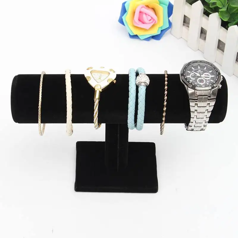 

1Pcs Bracelet Chain Watch Holder T Bar Rack Jewelry Display Organizer Stand Holder Packgaing Velvet