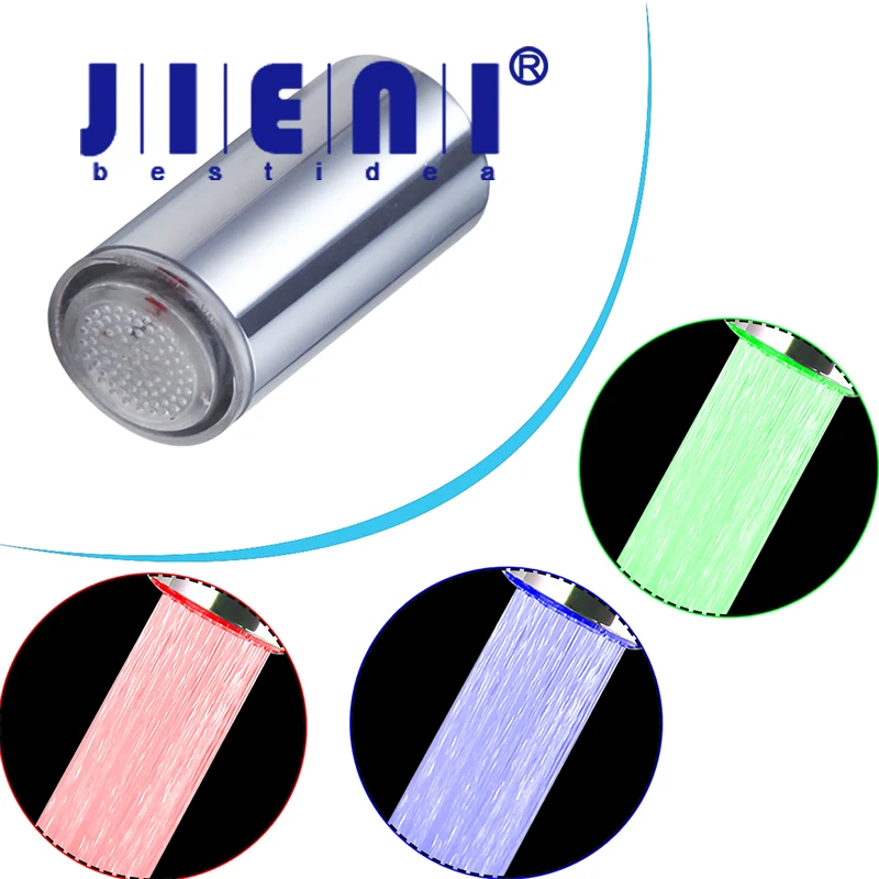 

RGB LED Water Faucet Light Temperature Sensor Waterfall For Kitchen Bathroom