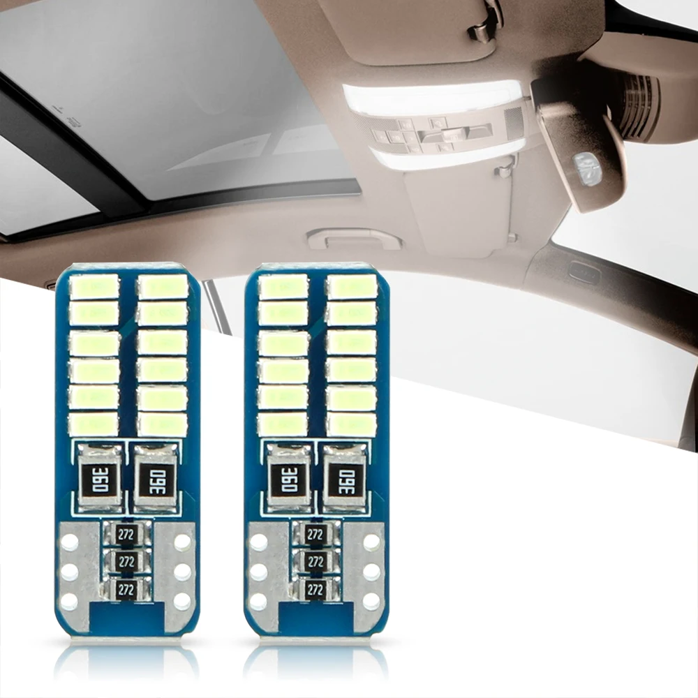 T10 3014 24SMD сигнальные лампы белый/кристально синий автомобильный габаритный