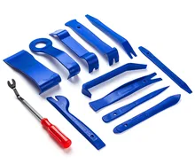 12pcs/set Professional Vehicle Dash Trim Tool Car Door Panel Audio Dismantle Remove Install Pry Kit Refit Set Repairing Tools