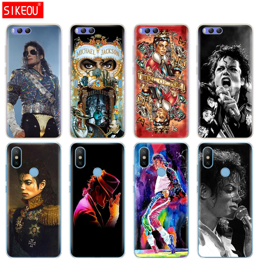 Силиконовый чехол для Xiaomi Mi 8 8SE A1 A2 5 5S 5X 6 Mi5 MI6 NOTE 3 MAX Mix 2 2S Michael Jackson dancing king Design |