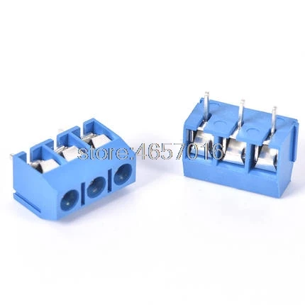 200 шт KF301-5.0-3P KF301 &quot- &quotвинт 3Pin 5 0 мм прямой контакт коннектор для винтовой клеммы